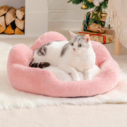 MEWOOFUN Fluffy Cat Couch Bed