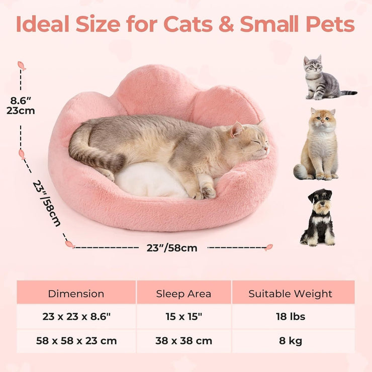 MEWOOFUN Fluffy Cat Couch Bed