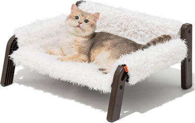 MEWOOFUN Raised Cat Bed For Indoor Cats