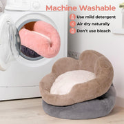 MEWOOFUN Fluffy Cat Couch Bed