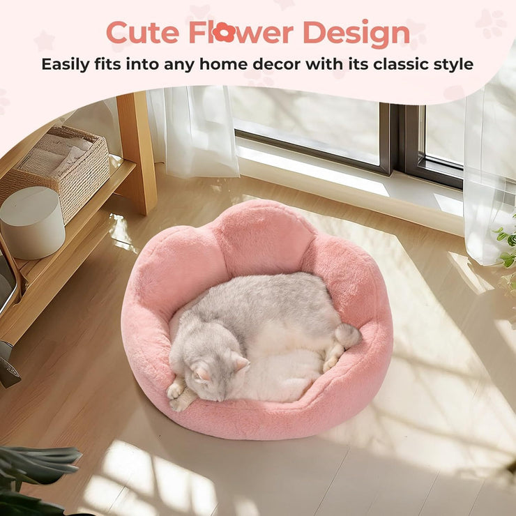 MEWOOFUN Fluffy Cat Couch Bed