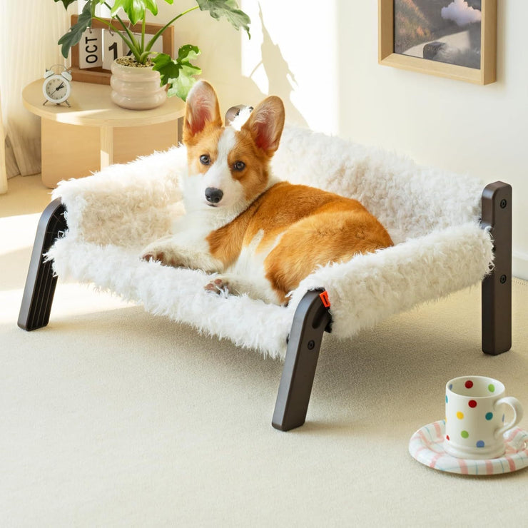 MEWOOFUN Raised Cat Bed For Indoor Cats